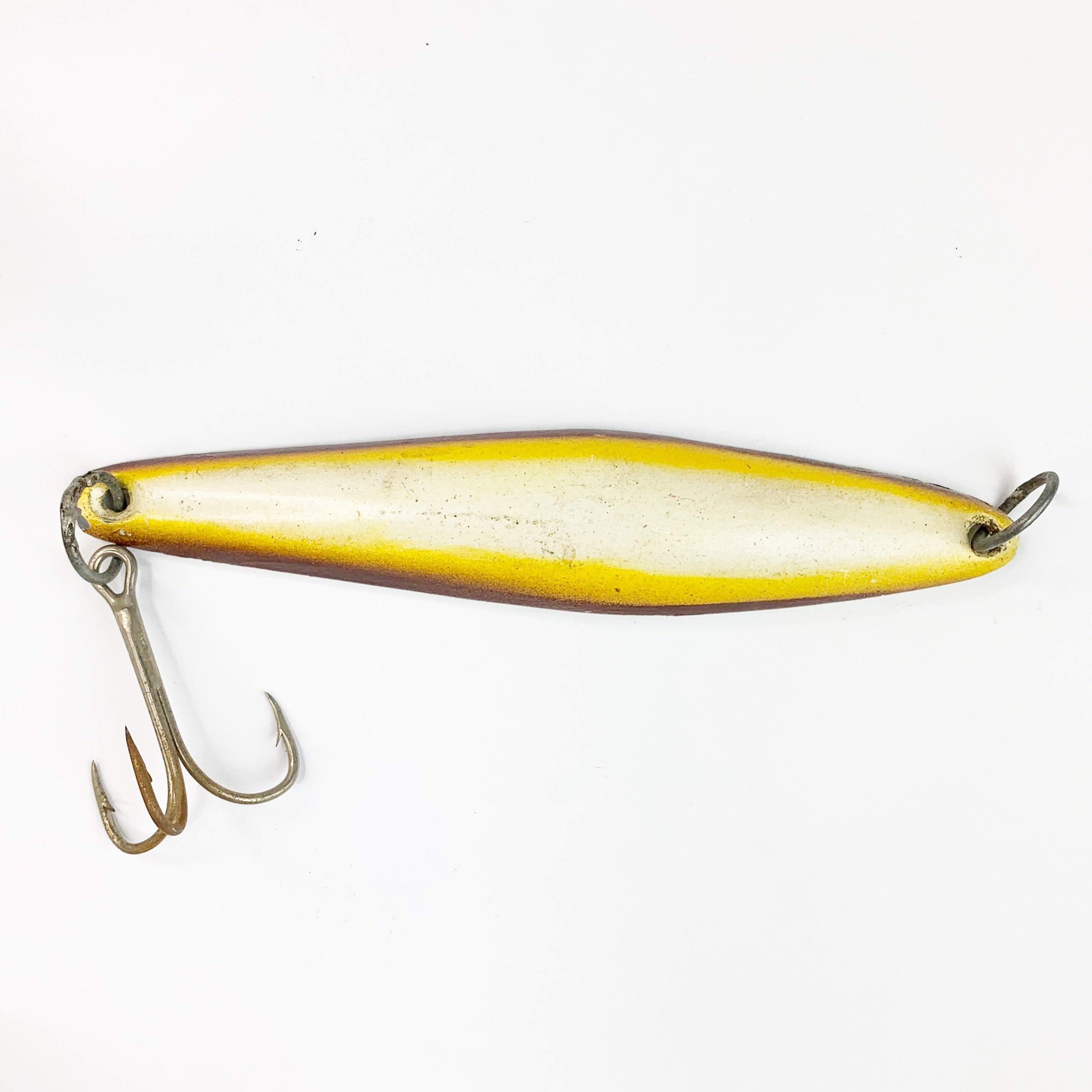 Vintage Metal Saltwater Fishing KC #2Z Yellow/ Brown Lure – The Stand Alone