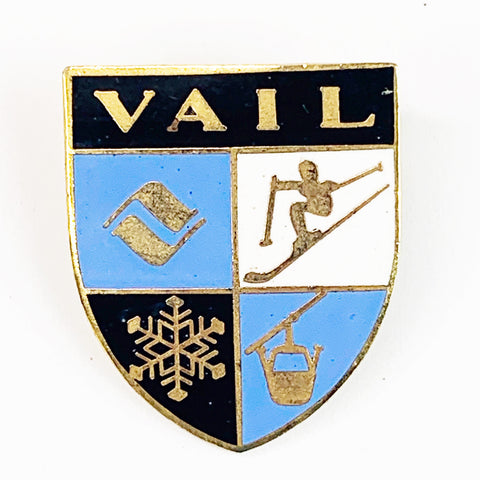 Vintage Vail Ski Souvenir Lapel Pin