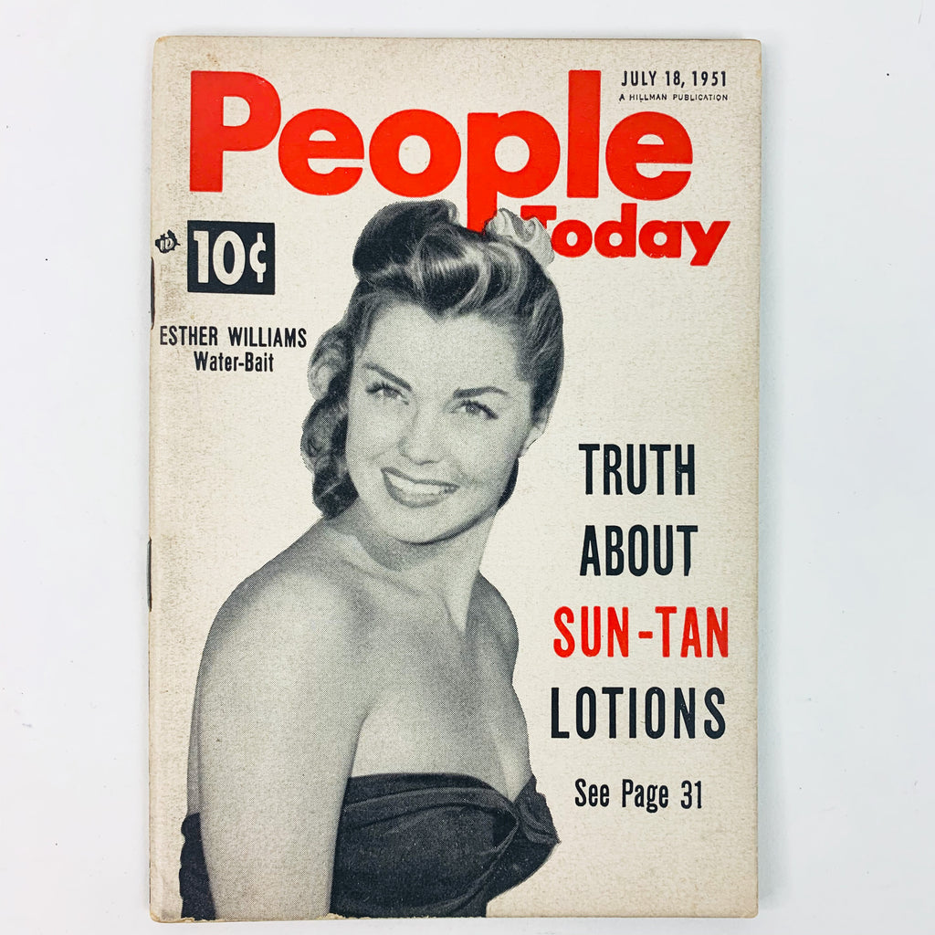 People Today July 18 1951 Esther Williams Paper Mini Magazine