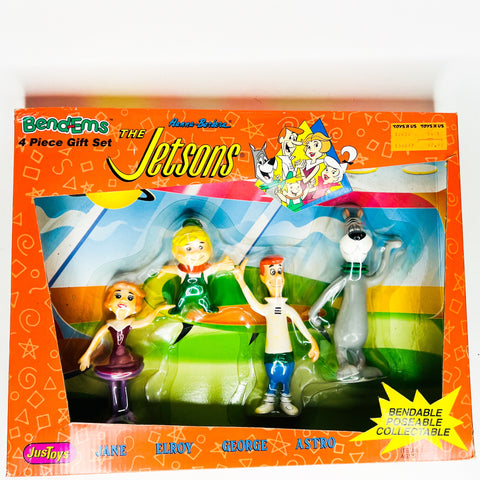 Vintage 1992 The Jetsons Bendems Hanna Barbera 4 Piece Set