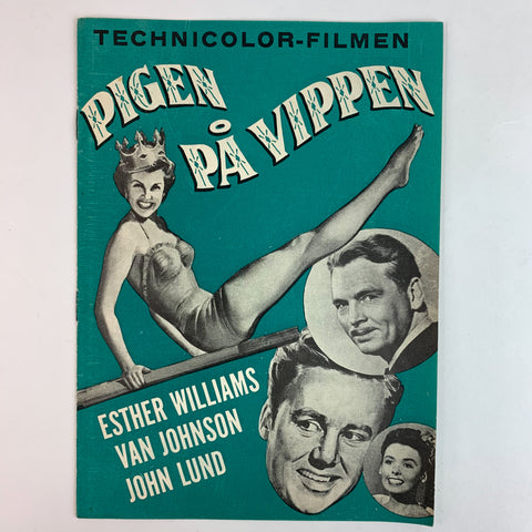 Pigen Pa Vippen Esther Williams Van Johnson Technicolor Movie Program