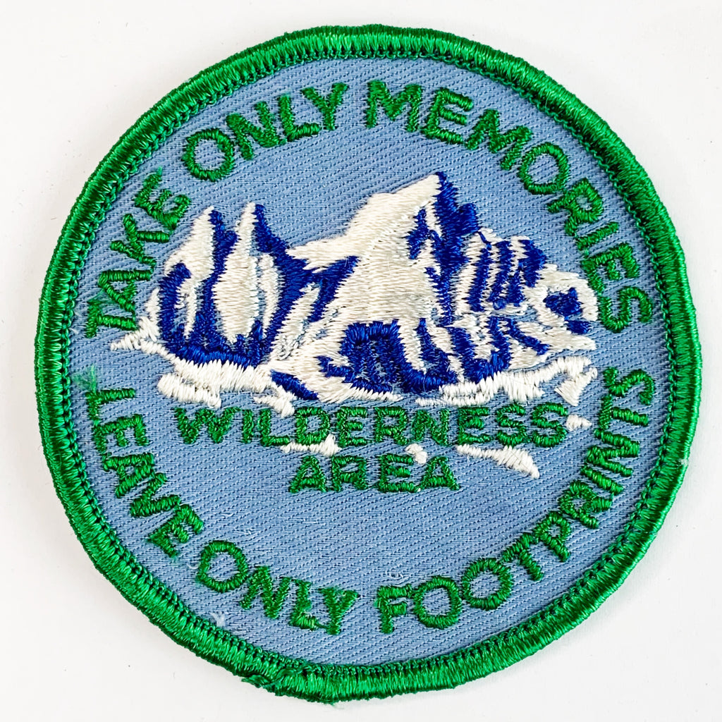 Vintage Take Only Memories Wilderness Patch