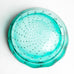 Vintage Scalloped Edge Teal Turquoise Glass Bowl