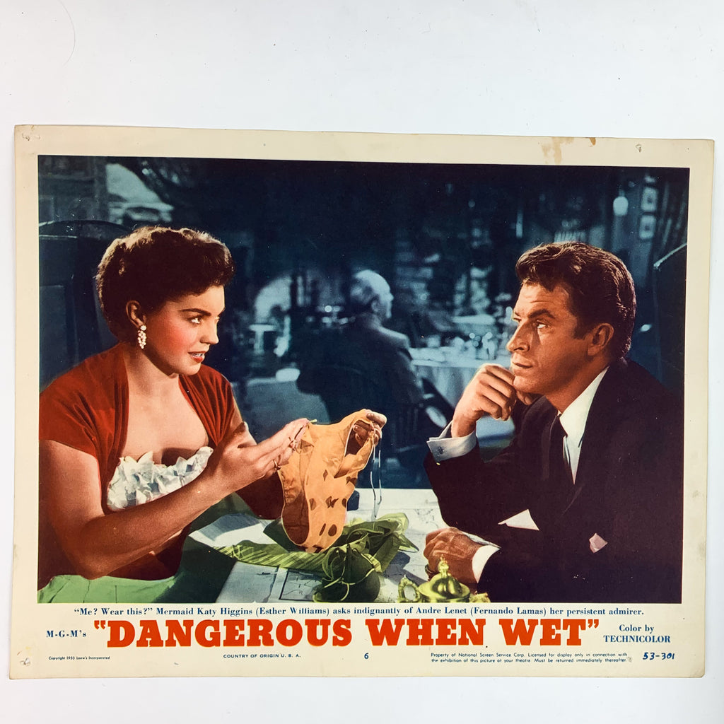 Dangerous When Wet 1953 MGM Esther Williams Lobby Card