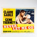 Vintage 1953 MGM Never Let me Go Clark Gable Gene Tierney #3 Lobby Card