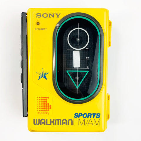 Vintage SONY Walkman Sports WM-F4 Stereo Cassette Player