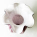 Vintage Fenton Hand Painted Purple Amethyst Overlay Rib Optic Vase
