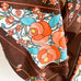 Vintage Floral Stripe Rustic Print Triangle Handkerchief Bandanna