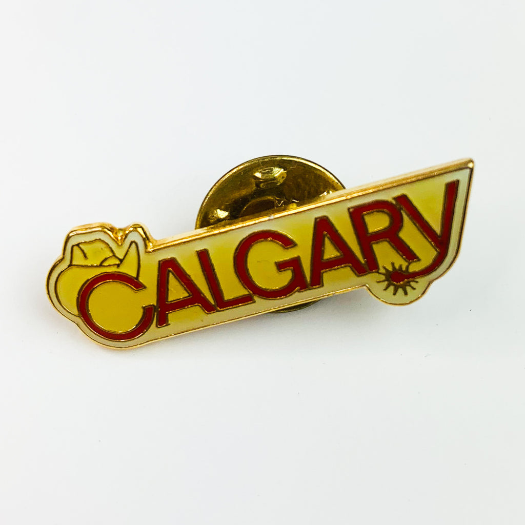 Canada Calgary Spellout Lapel Hat Pin