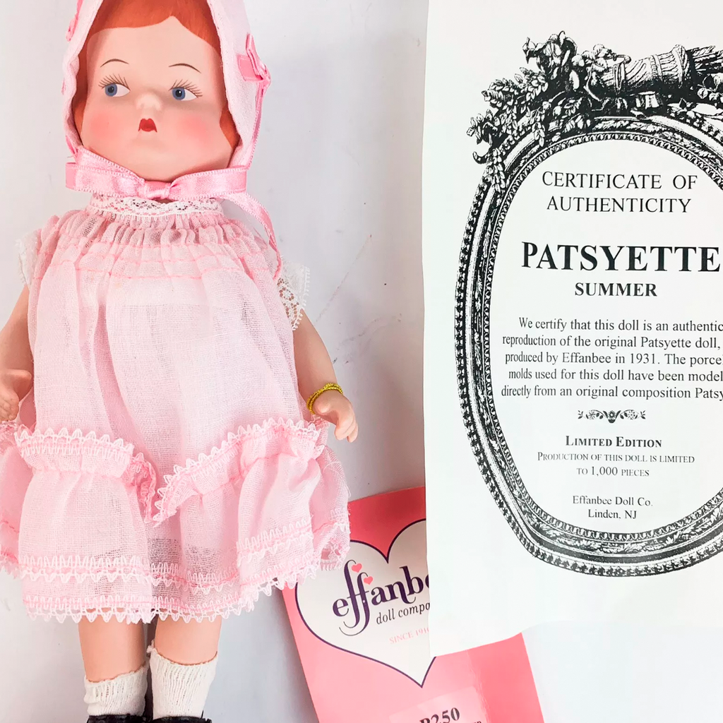 Effanbee 9" PATSYETTE Summer Porcelain Doll Limited Edition Doll