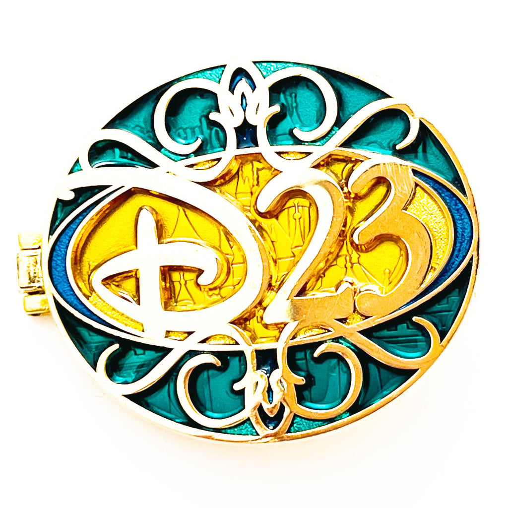Disney DLR D23 Stained Glass Member Exclusive Hinged Pin