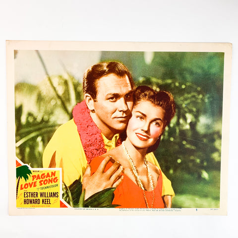1950 Pagan Love Song MGM Technicolor Esther Willians Howard Keel Lobby Card #5
