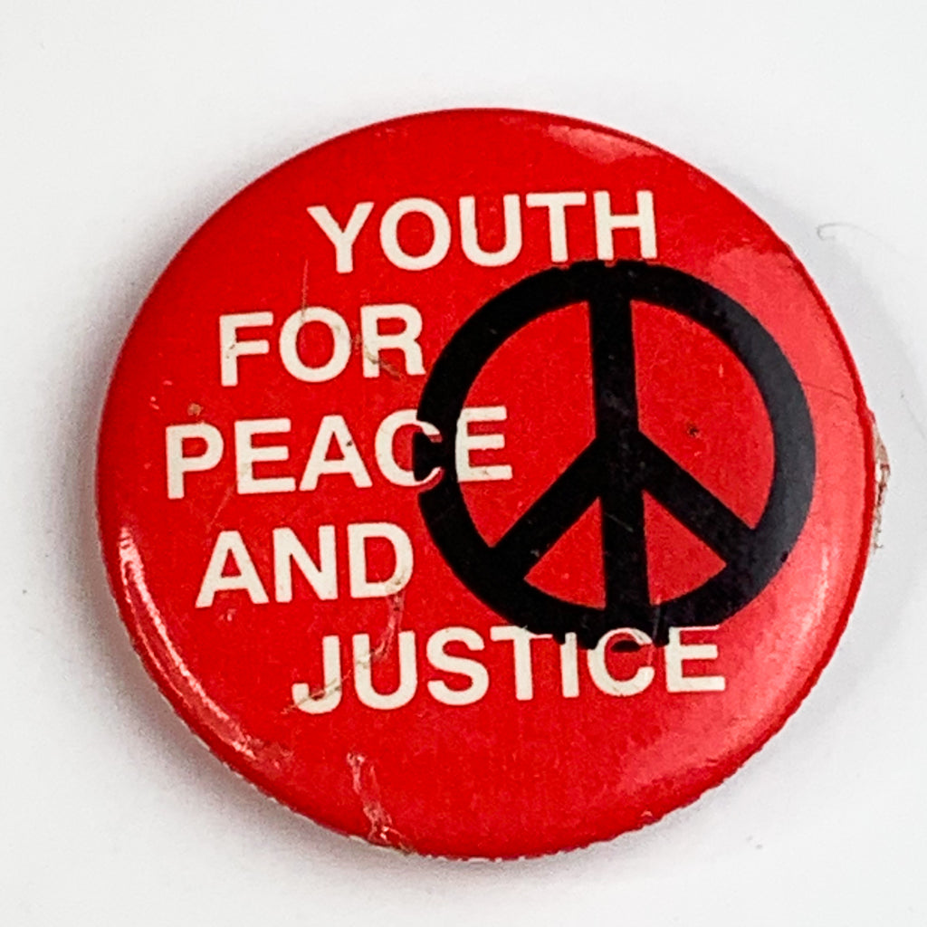 Vintage 1989 Project Yano Youth For Peace And Justice Pin Pinback Button