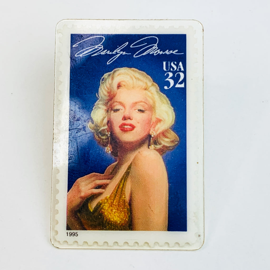 Vintage Marilyn Monroe 1995 Stamp USA Laminated Pin