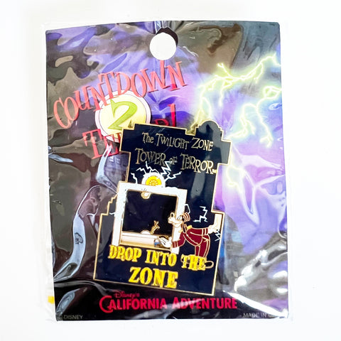Disney DCA The Twilight Zone Tower of Terror  Drop Into The Zone Slider Pin
