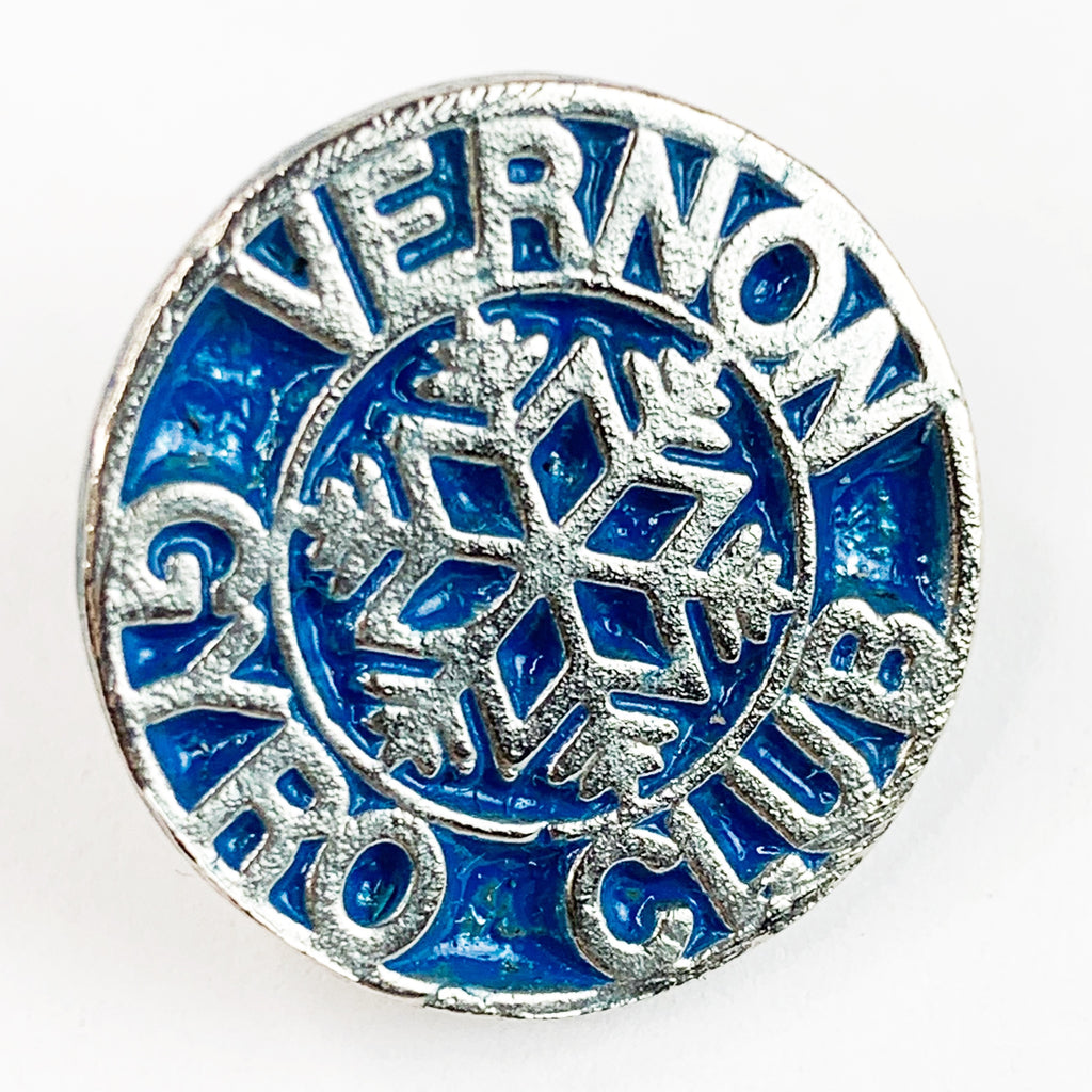 Vernon Gyro Club Snowflake Winter Lapel Pin