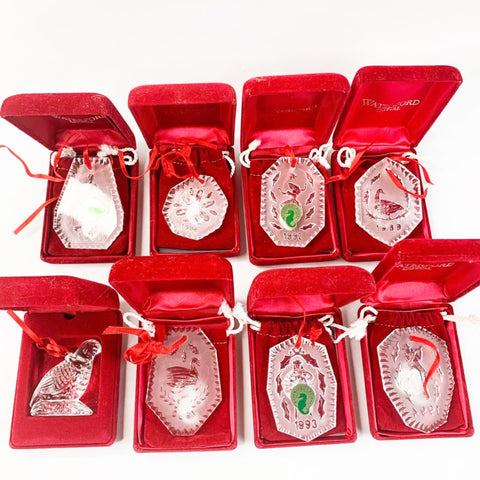 Waterford Crystal Ornaments 12 Days of Christmas