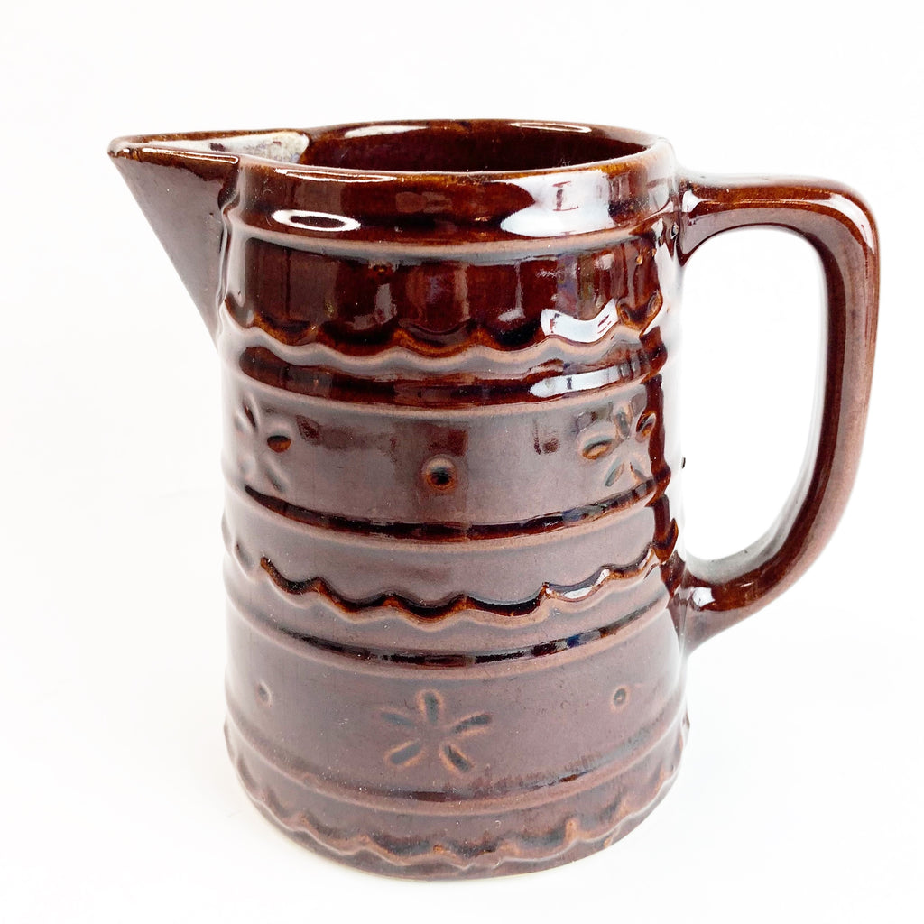 Vintage MAR-CREST Stoneware Glaze Pottery Pitcher