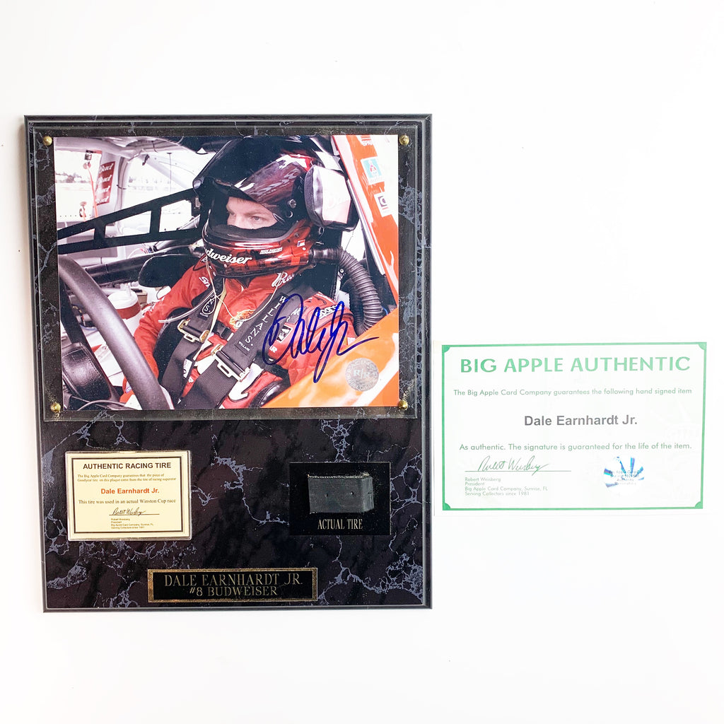 Dale Earnhardt Jr #8 Budweiser Winston Cup Race Signed Photo Wall Plaque