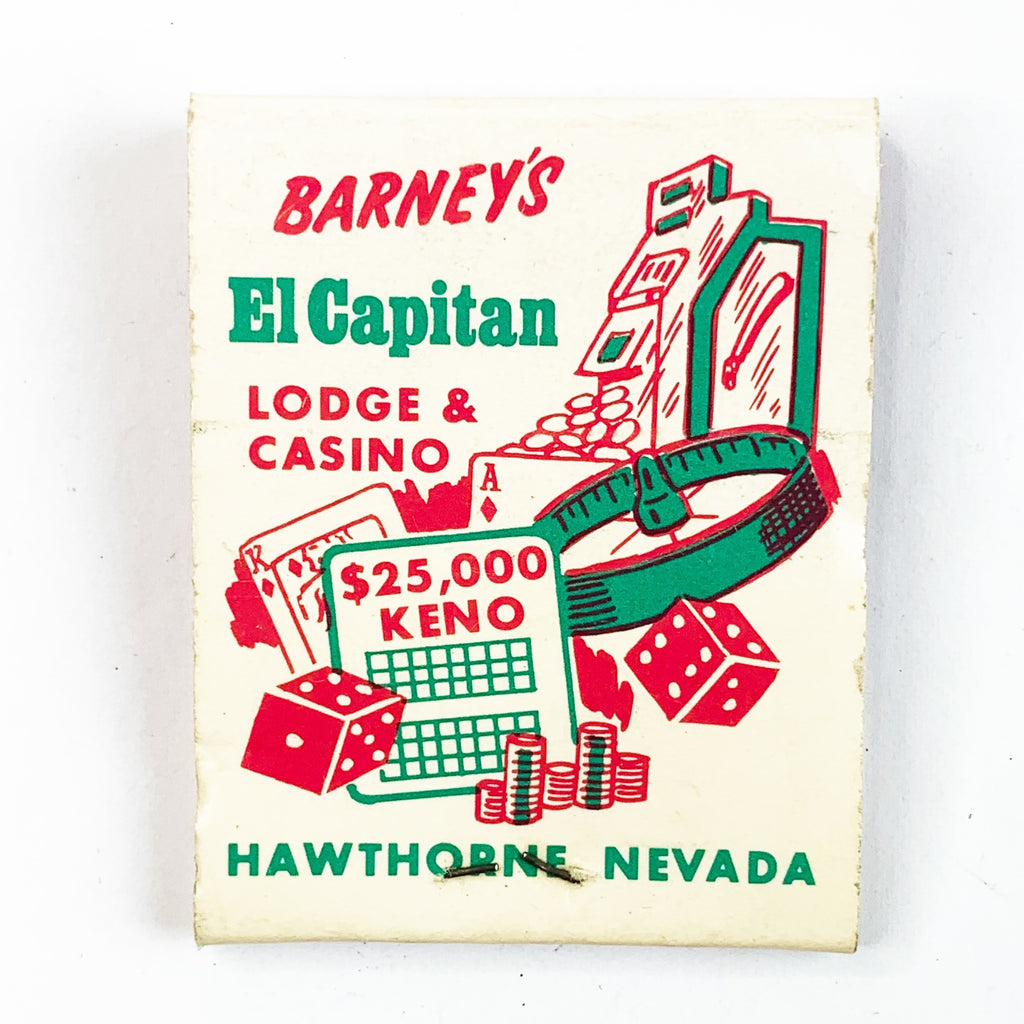 Barney's El Capitan Lodge Casino Hawthorne Nevada Matches