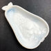Vintage Pear Shape Milk Glass Candy Nut Decor Dish Plate Tray Trinket