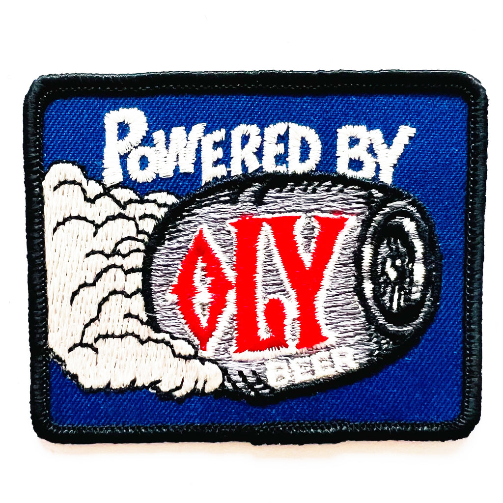 Vintage POWERED BY OLY BEER Olympia Beer Advertising Patch
