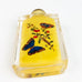 Vintage Glass Snuff Bottle Butterfly Reverse Painted Design