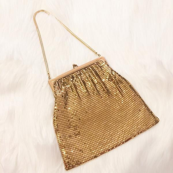 Vintage Whiting Davis Black Mesh Evening Bag - Yourgreatfinds