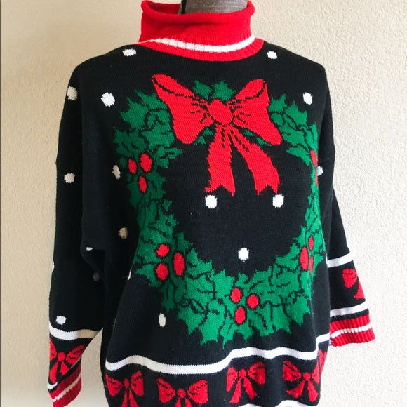 Vintage Knitwaves USA Christmas Sweater