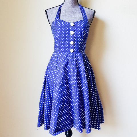 Sara U.S.A Vintage Retro Pin Up Halter Dress