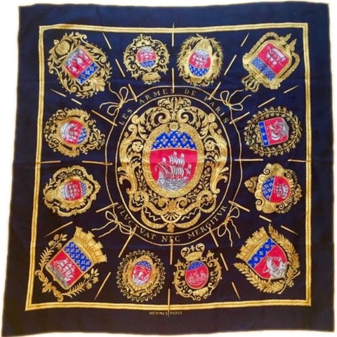 Hermes scarf | Les Armes de Paris Silk Carre