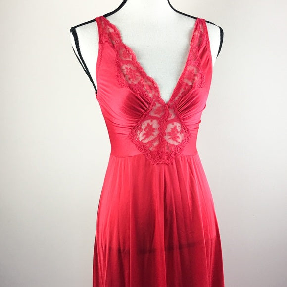 Vintage Olga Long Full Length Lingerie Nightgown