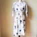 Vintage 3/4 Sleeve Sheath Midi Dress