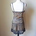 Vintage Vassarette Leopard Print Camo Top & Slip