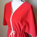 Vintage Vanity Fair Red Zip Up Robe