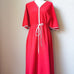 Vintage Vanity Fair Red Zip Up Robe