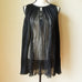 Vintage Black Sheer Pleated Negligee Nightie
