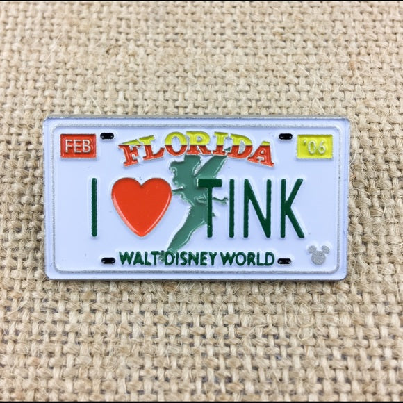 Walt Disney World Florida Feb 06 License Plate Pin