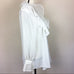 VTG Jordan Ruffle Detail White Long Sleeve Blouse
