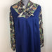 VTG Paisley Collar Trim Tie a Full Length Dress