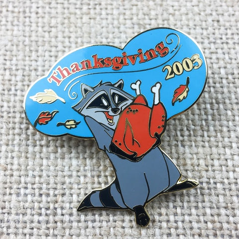 Disney DLR Cast Exclusive 2003 Thanksgiving Day Meeko Pin