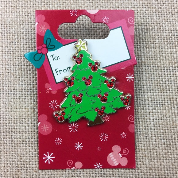 Disney Pin Christmas Tree Jeweled Mickey Icon Ornaments Rare