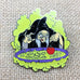 Disney Witch Old Hag Dipping Apple Snow White 7 Dwafs Glows in Dark Pin