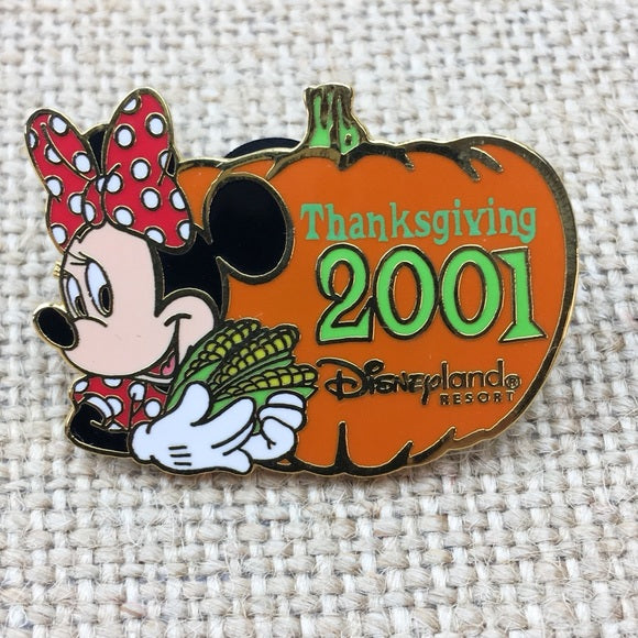 Disneyland Resort Thanksgiving Holiday Minnie Mouse Pumpkin Pin