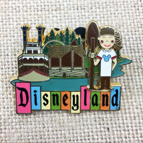 Disney Disneyland DLR 50th Anniversary Retro Collection Mark Twain 3D Pin