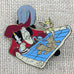 Disneyland Memorable Moments Captain Hook from Peter Pan map. Tinker Bell wings sparkle.