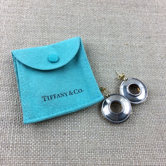 Tiffany & Co. Silver 18 K Gold Picasso Magic Reversible Earrings