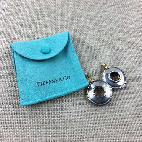 Tiffany & Co. Silver 18 K Gold Picasso Magic Reversible Earrings