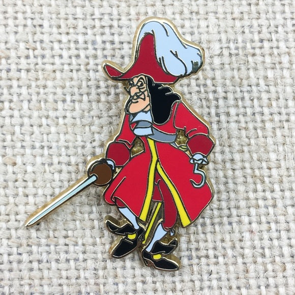 Disney Peter Pan Villain Captain Hook Holding Sword Pin