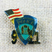 9/11 Remembrance NY New York NJ New Jersey Port Authority Flag Label Pin